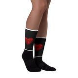 Black foot socks