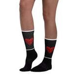 Black foot socks